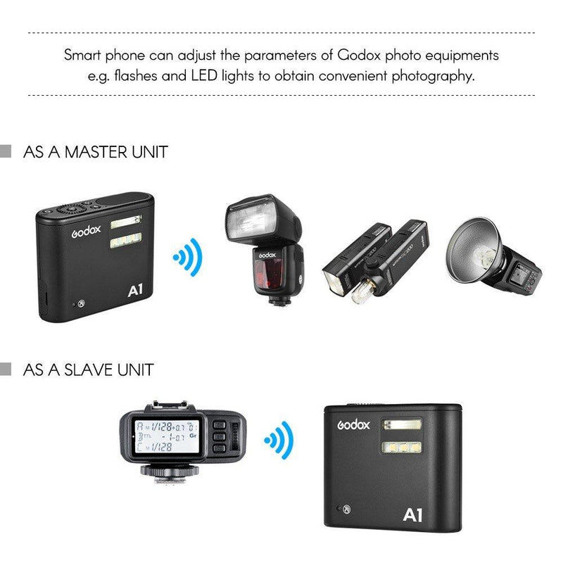 Godox A1 Flash built-in Godox 2.4G wireless X system and lithium battery. - FOMITO.SHOP