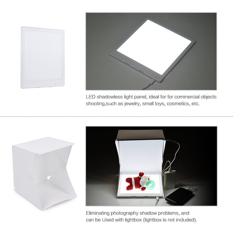 Fomito LED Photography Shadow-free Shadowless Light Lamp Panel Pad Softbox Bottom Light - FOMITO.SHOP