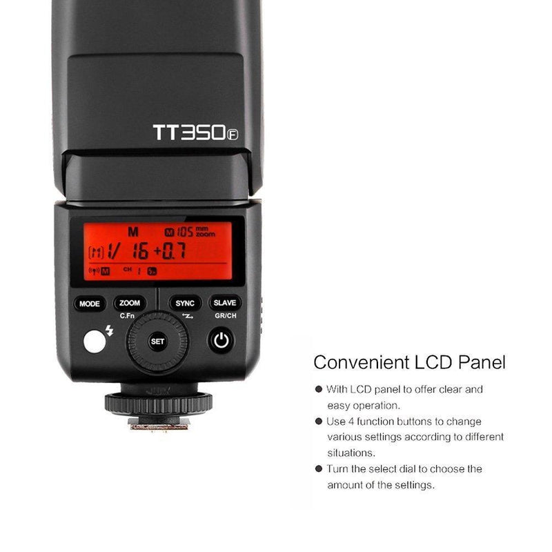 Godox TT350F 2.4G HSS 1/8000s TTL Speedlite for Fuji Cameras - FOMITO.SHOP