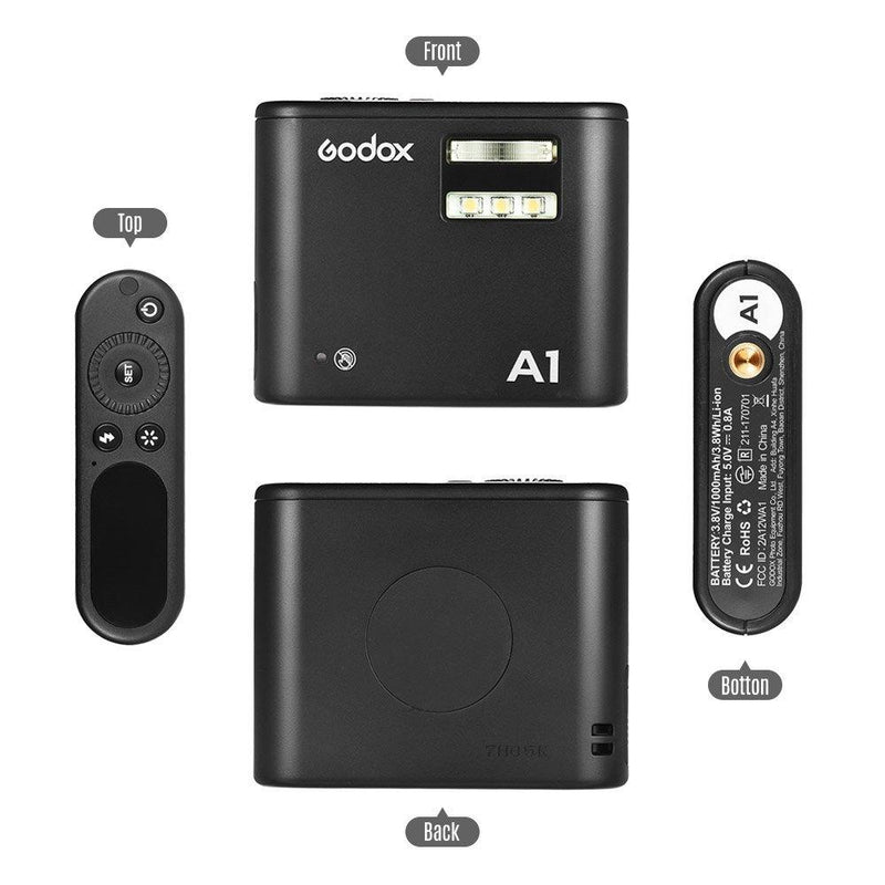 Godox A1 Flash built-in Godox 2.4G wireless X system and lithium battery. - FOMITO.SHOP