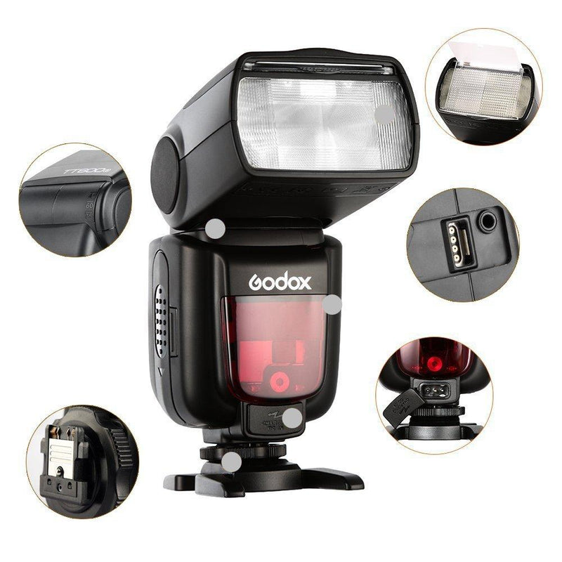 Godox TT600S Camera Flash Built-In 2.4G Wireless X System 1/8000s GN60 - FOMITO.SHOP