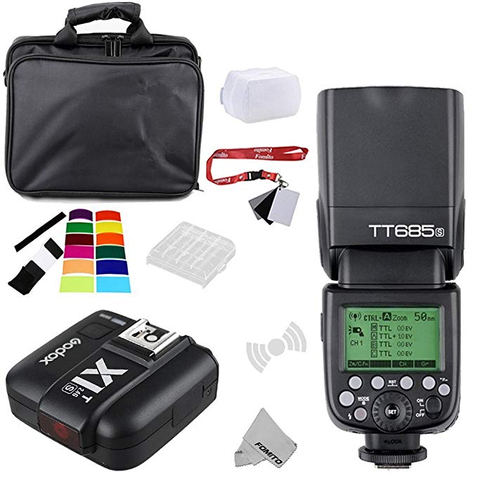 Godox TT685S TTL 2.4GHz Wireless Master /External AutoFlash Speedlite & X1T-S Transmitter Trigger