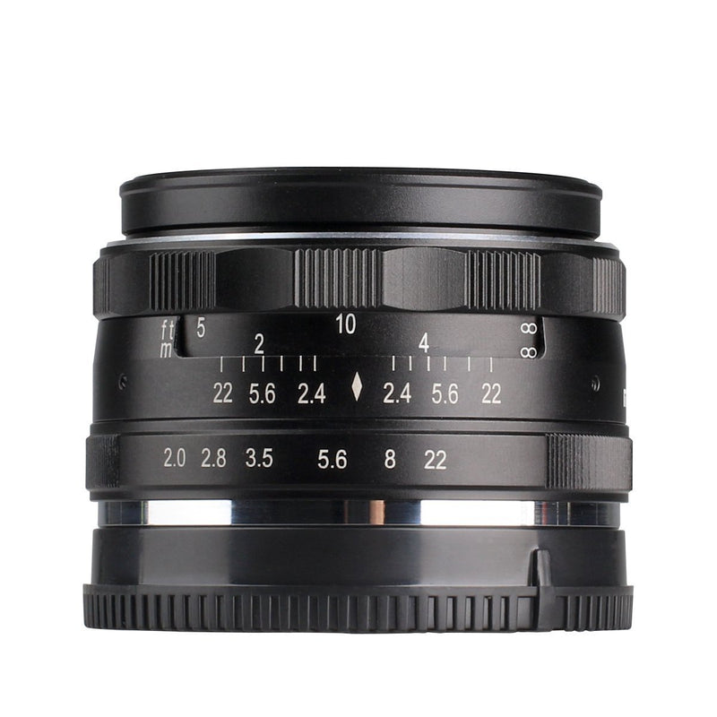 Meike 50mm f/2.0 Manual Focus Fixed Lens for Olympus M43 Digital Cameras ( EM1,M,M10,EP5,EPL3,PL5,PL6,PL7,PEN-7 etc) - FOMITO.SHOP