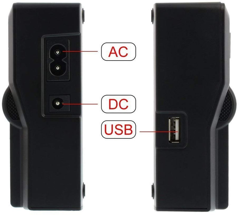 Fomito EN EL14 Dual Digital Battery Charger with LCD Screen Compatible with Nikon