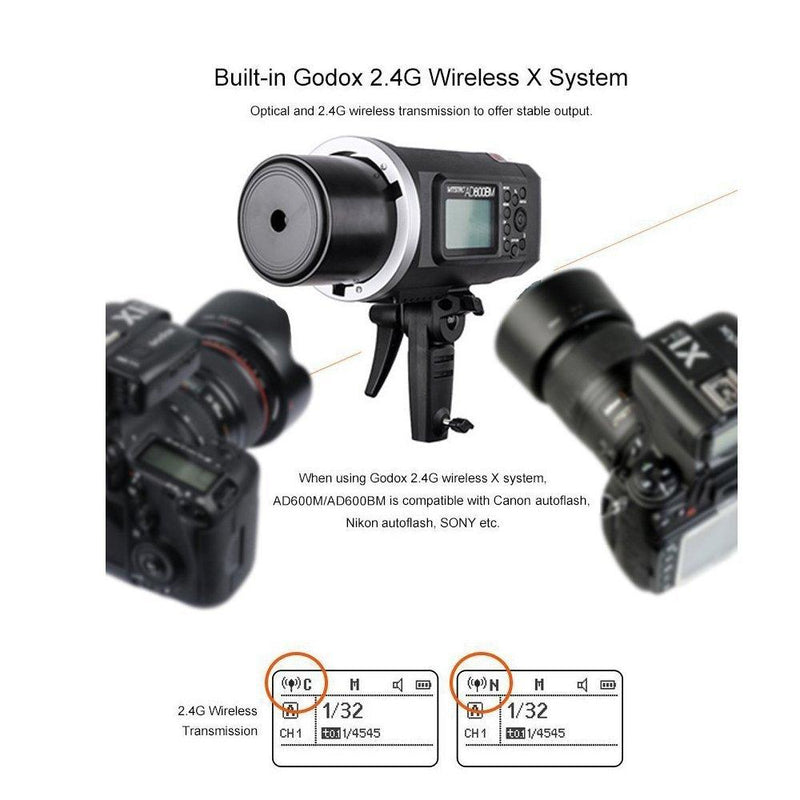 Godox Bowens Mount AD600BM/AD600B Monolight Outdoor Flash - FOMITO.SHOP