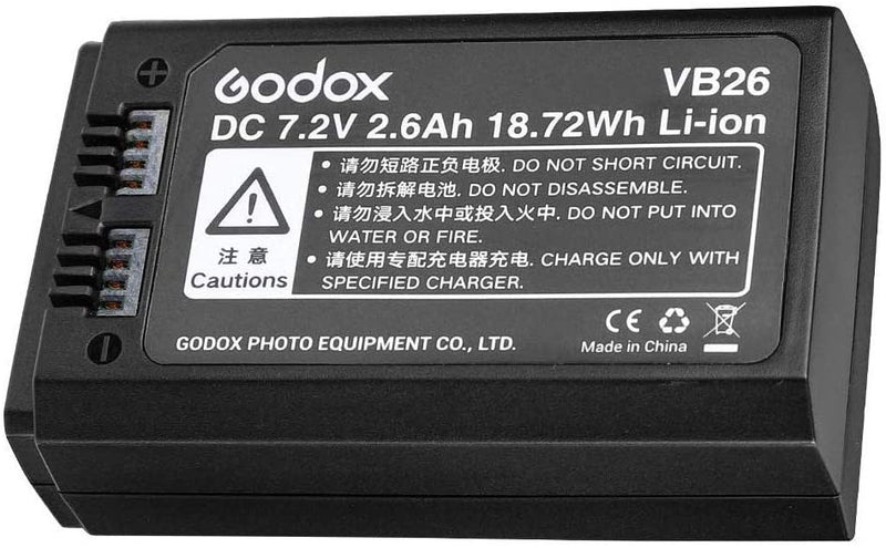 Godox VB26 Panasonic Rechargable Li-ion Battery Pack for V1 Series Flash With Indicator Light