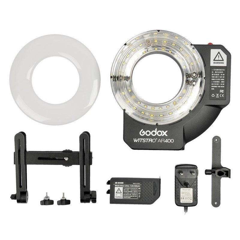 Godox AR400 400W Li-ion Battery Ring Flash Speedlite + LED Video Light - FOMITO.SHOP