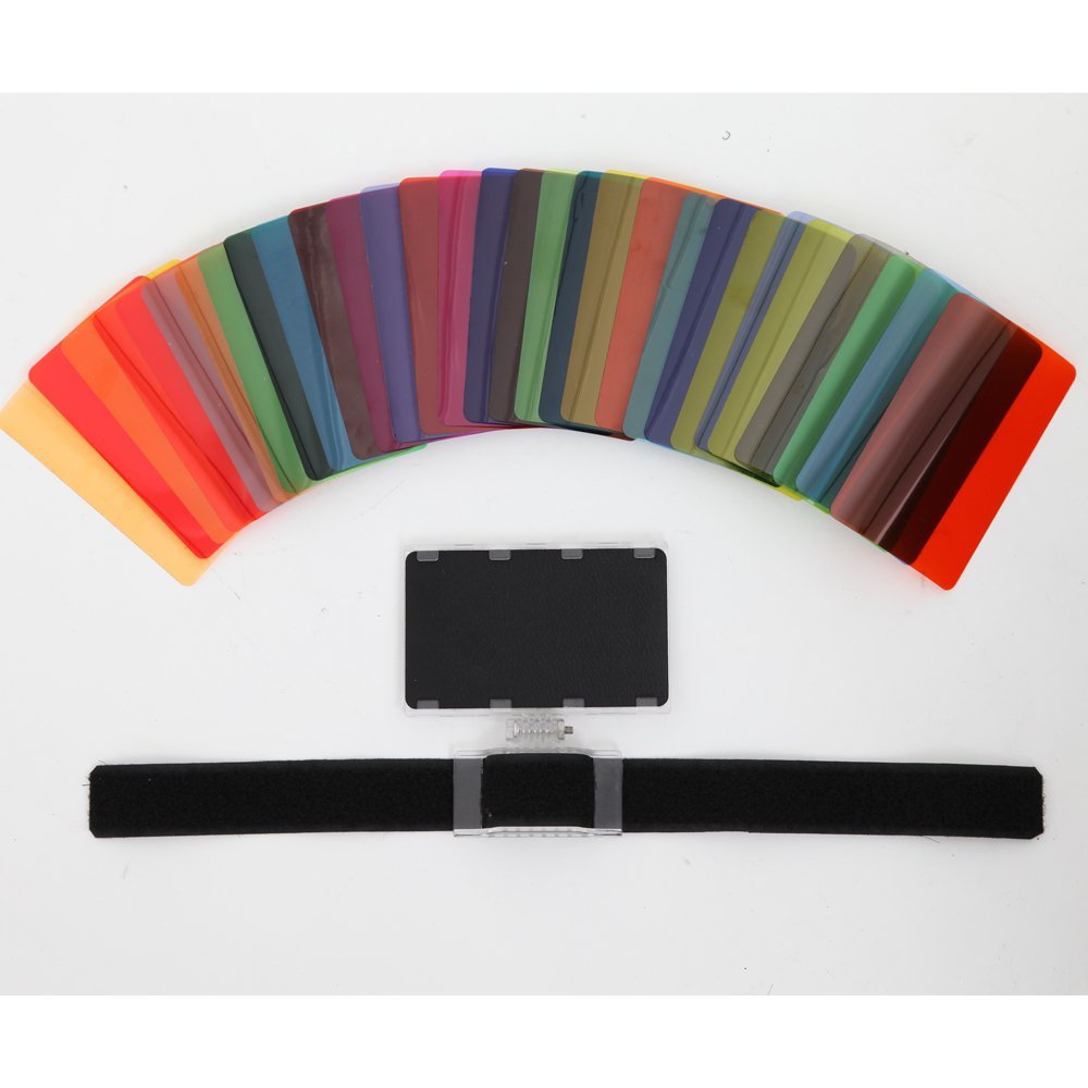 Fomito Color Gel Kit Filter 30ps w/ Gels-band & Reflector for Camera Flash - FOMITO.SHOP