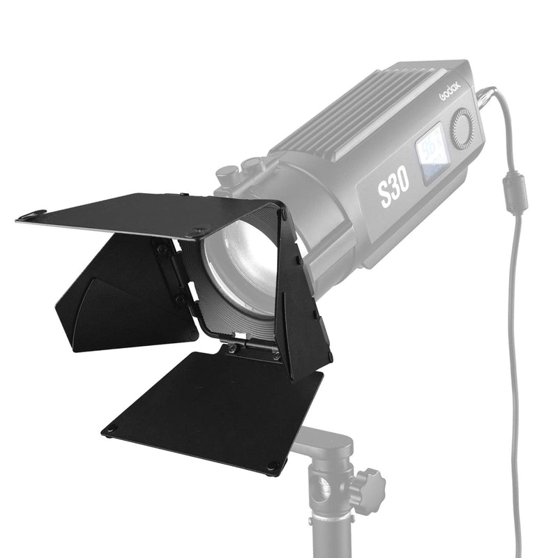 Godox SA-08 8 leaves Barndoor for Godox S30 LED Light