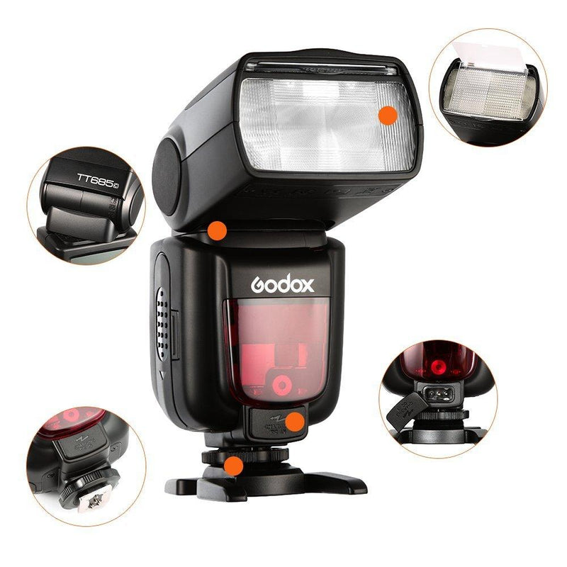 GODOX TTL TT685C Camera Flash 2.4GHz 1/8000s GN60 for Canon - FOMITO.SHOP