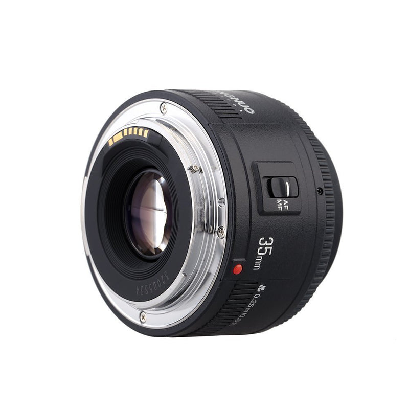 Yongnuo YN35mm F2 Lens 1:2 AF / MF Wide-Angle Fixed/Prime Auto Focus Lens For Canon EF Mount EOS Camera - FOMITO.SHOP