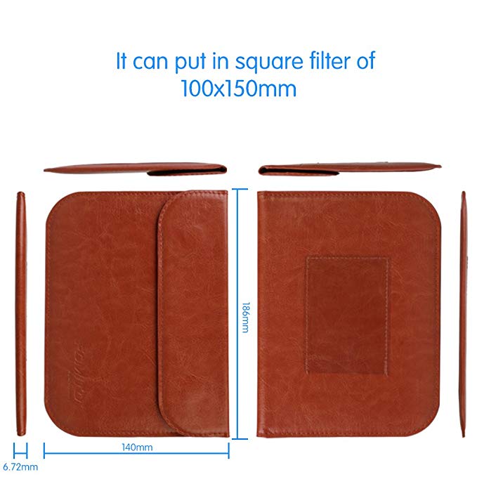 Fomito 1-Pocket Lens Filter Case Bag Pouch for Nisi Hitech Lee Cokin Z Series 100x150mm Filters