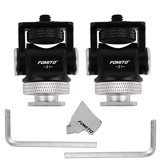 Fomito Mini Ball Head - Tripod Head with Lock and Hot Shoe Adapter