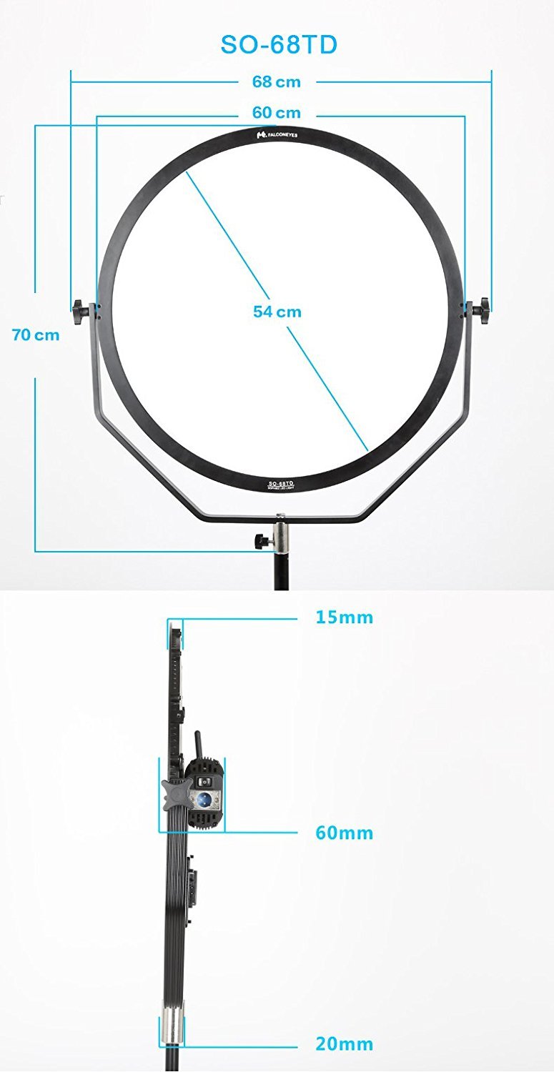 FalconEyes 2x48W 1x68W LED Panel Kit Set - FOMITO.SHOP