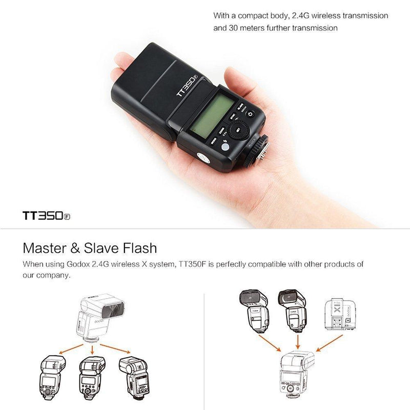 Godox TT350F 2.4G HSS 1/8000s TTL Speedlite for Fuji Cameras - FOMITO.SHOP
