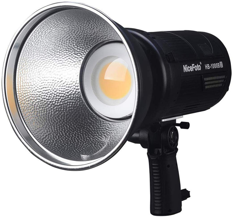 NiceFoto HB-1000B II Daylight COB Battery Bowens Mount LED Video Light with APP Bluetooth Control