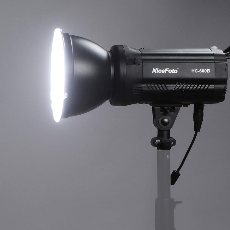 NiceFoto HC-600B 60W Daylight COB LED Video Light 3200K/5600K with Color Filters