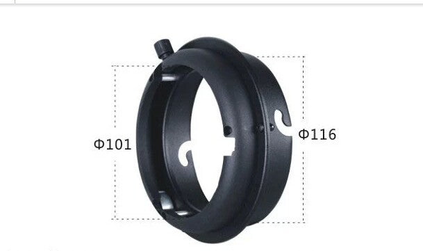 NiceFoto SN-13 Elinchrom to Bowens Interchangeable Mount Ring Adapter for Elinchrom Flash Strobe Photography Studio