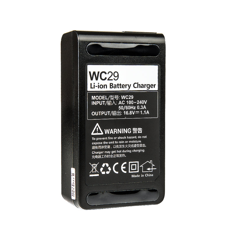 Godox C29 Charger for WB29 Lithium Battery for AD200 Camera Flash Speedlite Power Supply Adapter and Cable