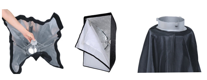 NiceFoto K60*90cm Umbrella Frame Photo Studio Square Softbox For All Strobe Flash Lighting