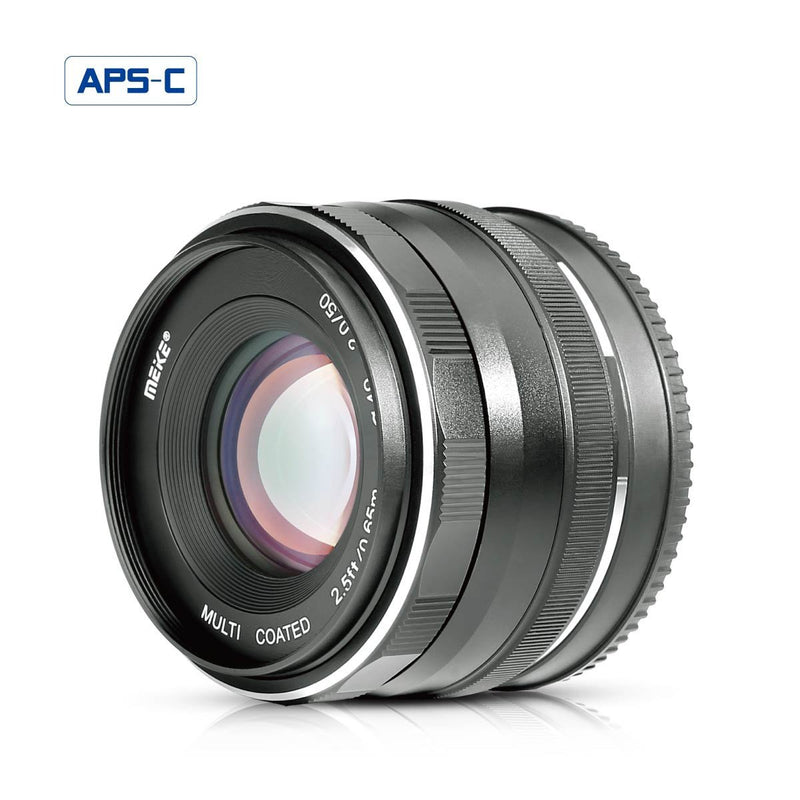 Meike MK-E-50-2.0 50mm f/2.0Fixed Manual Focus Lens for Sony E mount Mirrorless Camera - FOMITO.SHOP