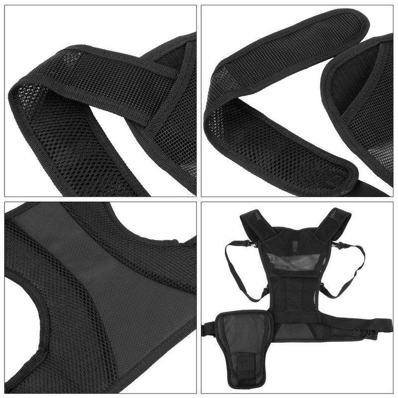 Fomito Multi Camera Carrying Chest Harness System Vest with Side Holster - FOMITO.SHOP