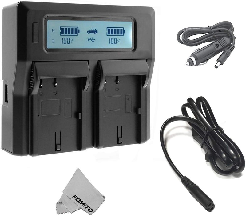 Fomito EN EL14 Dual Digital Battery Charger with LCD Screen Compatible with Nikon