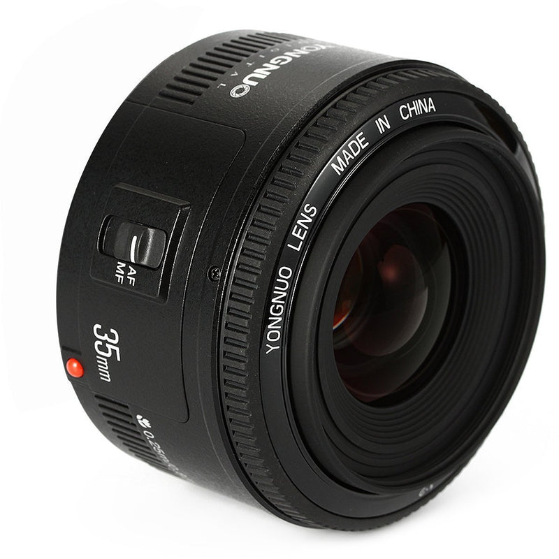 Yongnuo YN35mm F2 Lens 1:2 AF / MF Wide-Angle Fixed/Prime Auto Focus Lens For Canon EF Mount EOS Camera - FOMITO.SHOP