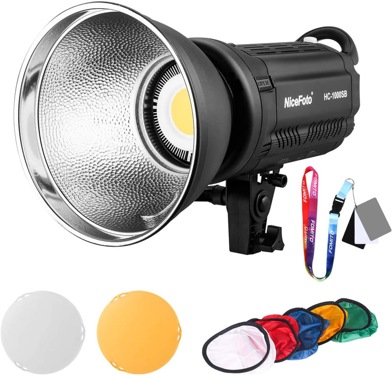 NiceFoto Multiple Scenario Mode LED Video Light HC-1000SB LED Daylight COB with Bowens Mount