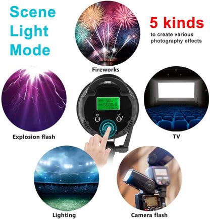 NiceFoto Multiple Scenario Mode LED Video Light HC-1000SB LED Daylight COB with Bowens Mount