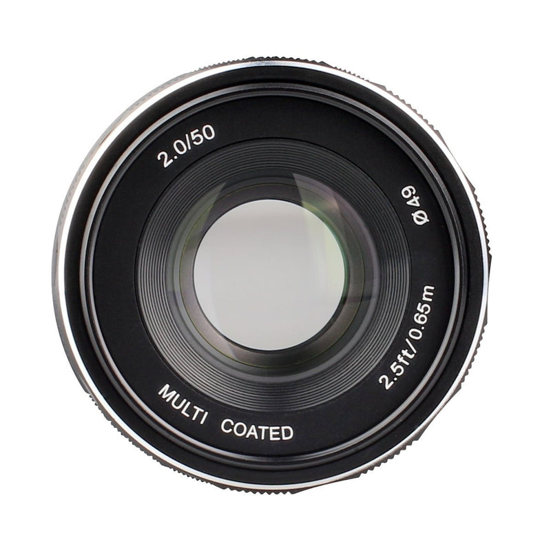 Meike 50mm f/2.0 Manual Focus Fixed Lens for Olympus M43 Digital Cameras ( EM1,M,M10,EP5,EPL3,PL5,PL6,PL7,PEN-7 etc) - FOMITO.SHOP