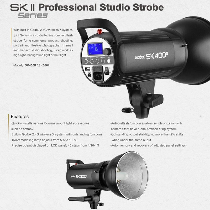 GODOX SK400II 400Ws Professional Studio Strobe SK Series - FOMITO.SHOP