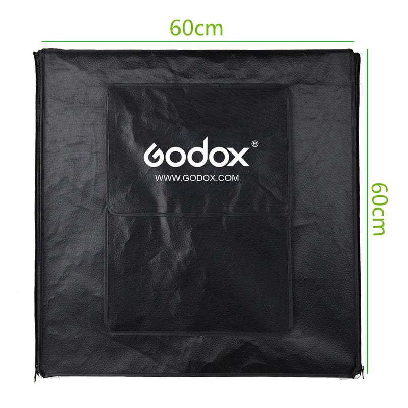 Godox LST60 60W 60*60*60cm 3PCS Mini LED Photography Studio Shooting Tent 15000~19000 Lumen with Carry Bag