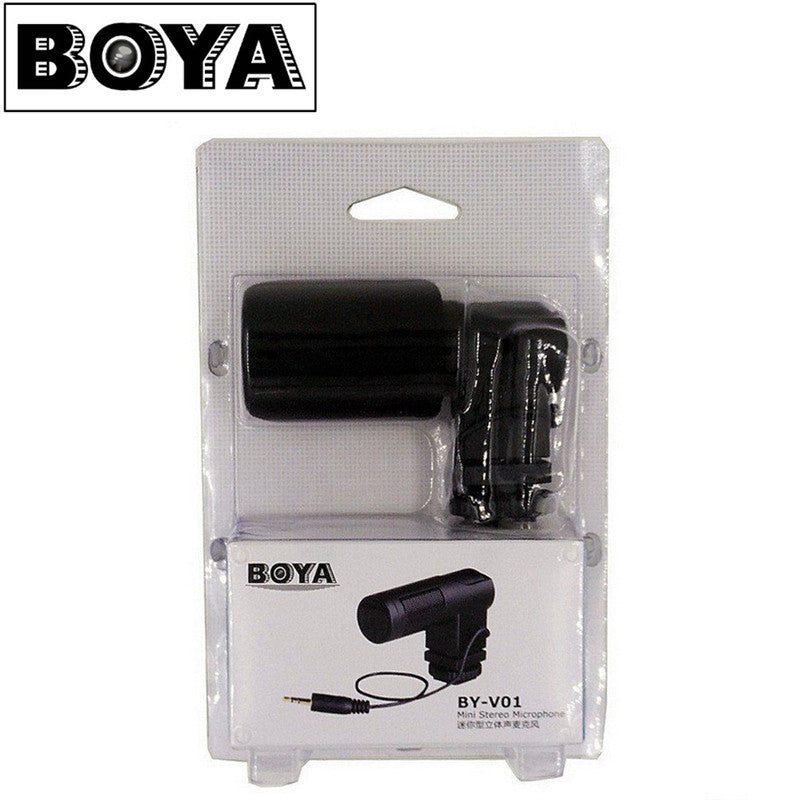 BOYA BY-V01 Stereo X/Y Condenser Microphone for Canon Nikon Pentax Sony Cameras/Camcorders