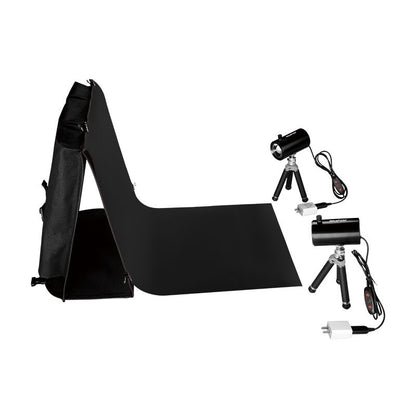 NiceFoto LD-40×40cm Portable Tent Kit 120° COB Light Box Adjustable Angle with Background Plate