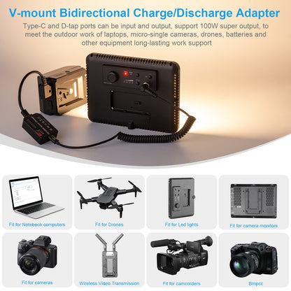 Type-c 100w For SONY V Adapter Battery charger