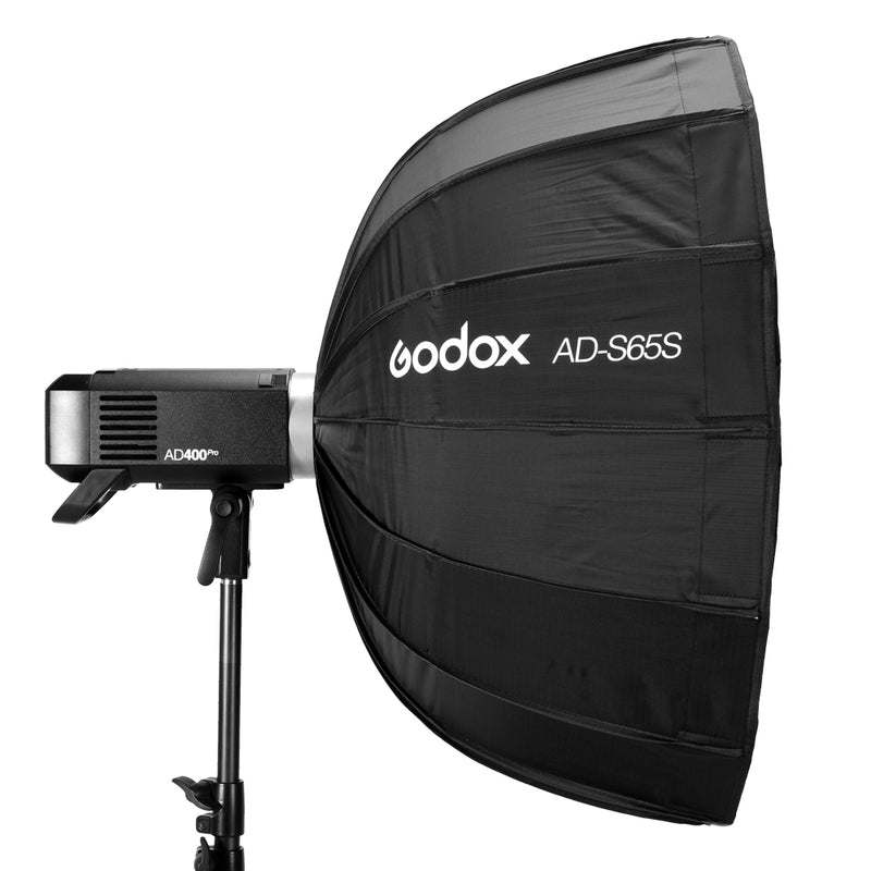 Godox 65cm AD-S65S Softbox Inside Silver Deep Parabolic Softbox with Grid for AD400PRO AD300Pro