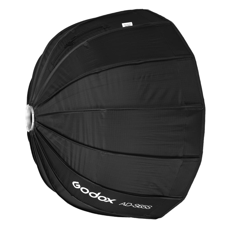 Godox 65cm AD-S65S Softbox Inside Silver Deep Parabolic Softbox with Grid for AD400PRO AD300Pro
