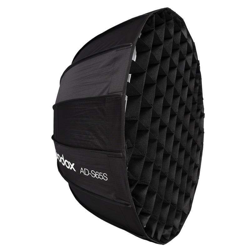 Godox 65cm AD-S65S Softbox Inside Silver Deep Parabolic Softbox with Grid for AD400PRO AD300Pro