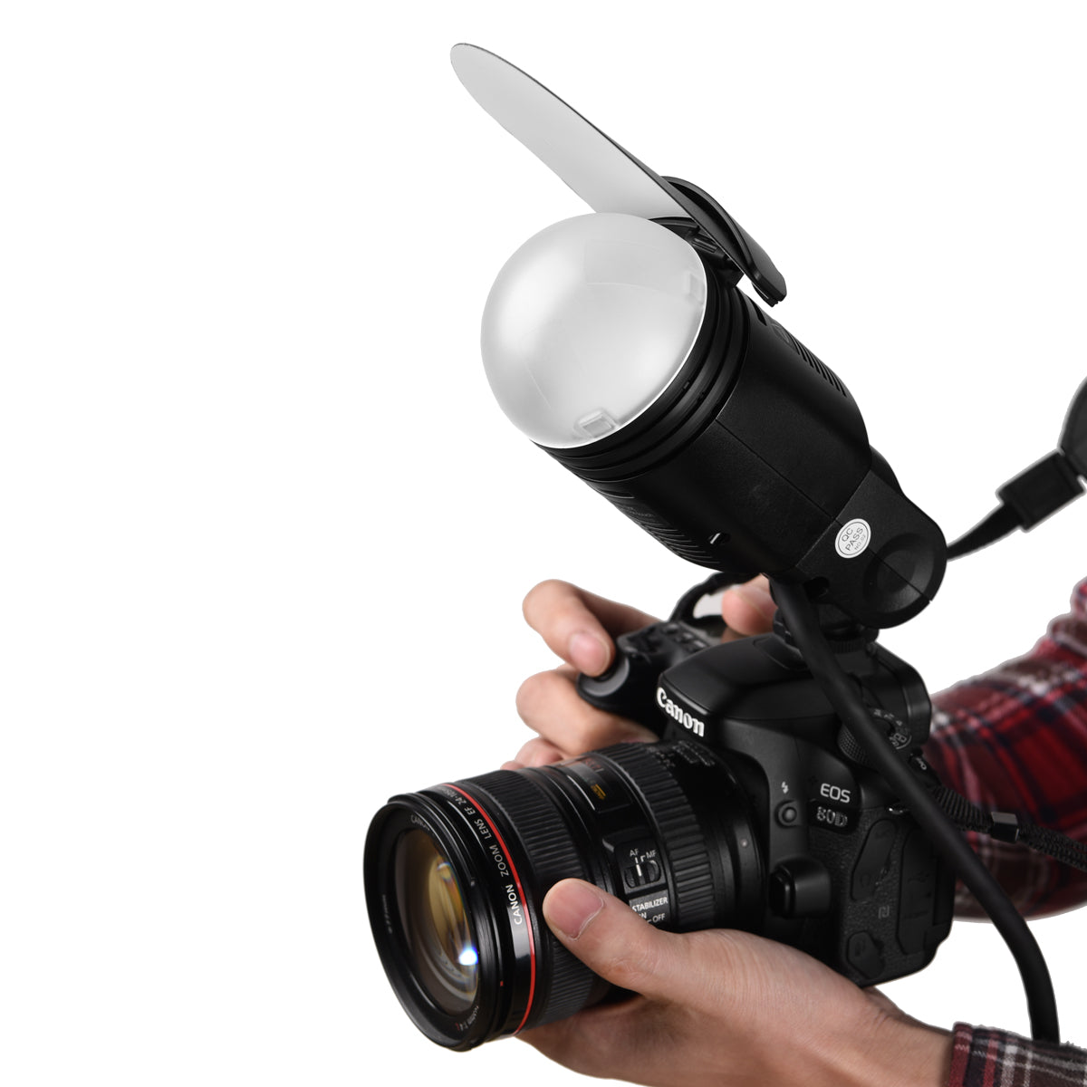 Godox V1-C Round Head Camera Flash Speedlite with Godox AK-R1 Accessories  Kit