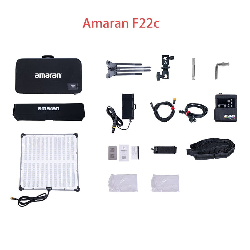 Amaran F22c / F22x 200W Output 2500K~7500K RGBWW LED Flexible Fabric Light FX with Honeycomb Grid Soft Box Support App Control