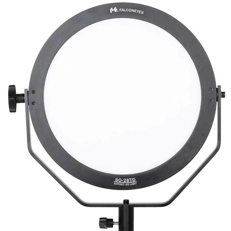 Falcon Eyes 28W SO-28TD 3000-5600K Dimmable LED Panel Lamp Round Soft LED Video Light for Film Advertisement Shooting Photography