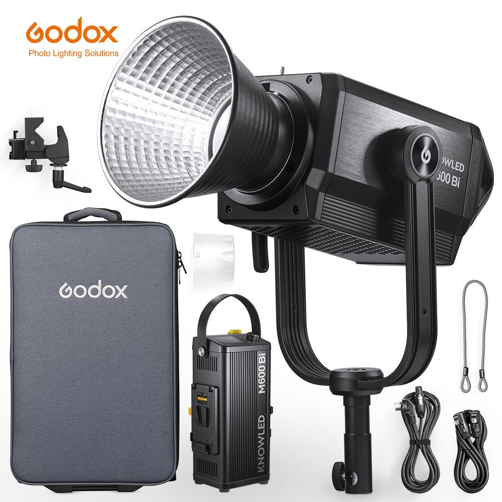 Godox  M600Bi LED Video Light Built-in FX Effects 2800K-6500K Bi-Color Photography Lamp App Remote Control pk M600D