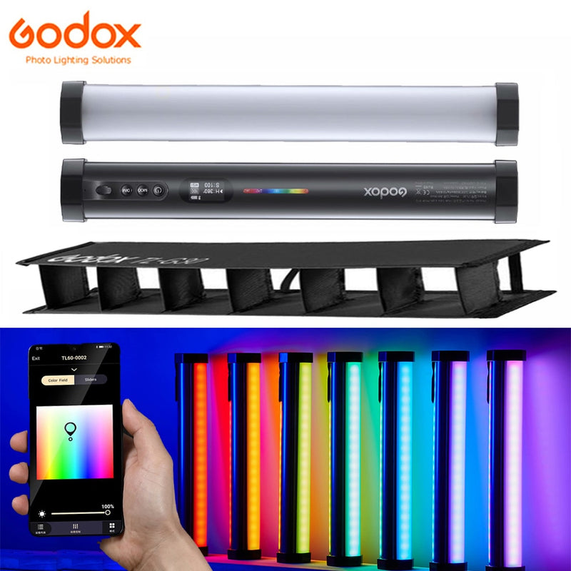 Godox TL30 RGB Tube Light 2900mAh Battery Mini Handheld Photo LED Video Continuous Fill Lighting Ice Stick APP Remote Control