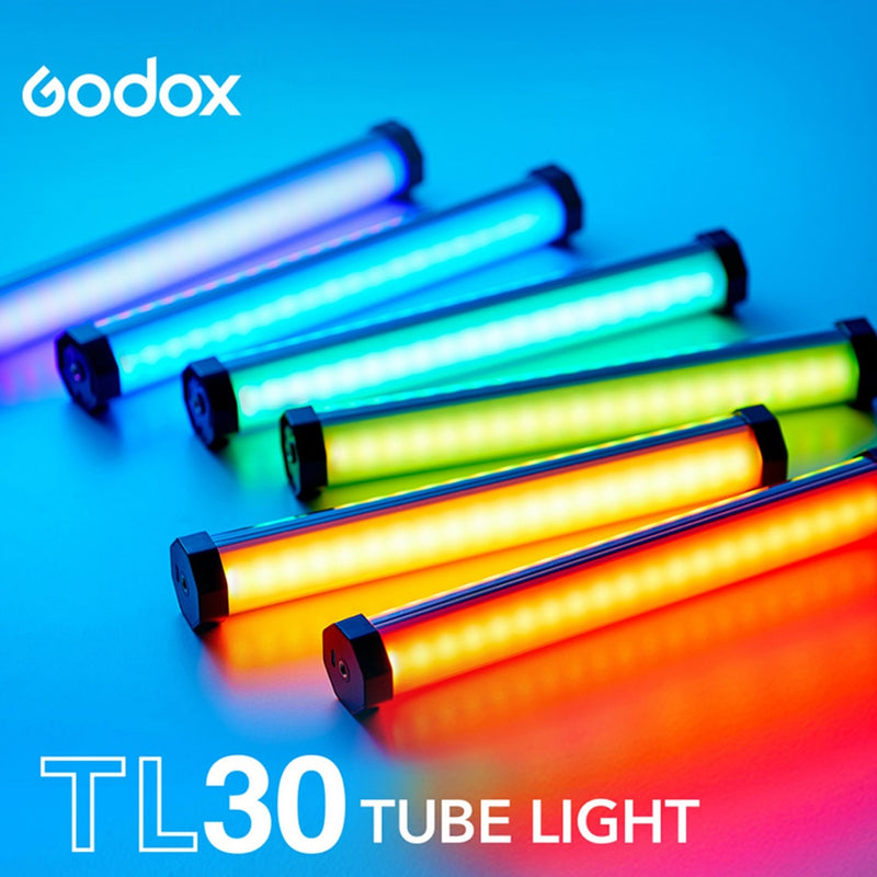 Godox TL30 RGB Tube Light 2900mAh Battery Mini Handheld Photo LED Video Continuous Fill Lighting Ice Stick APP Remote Control