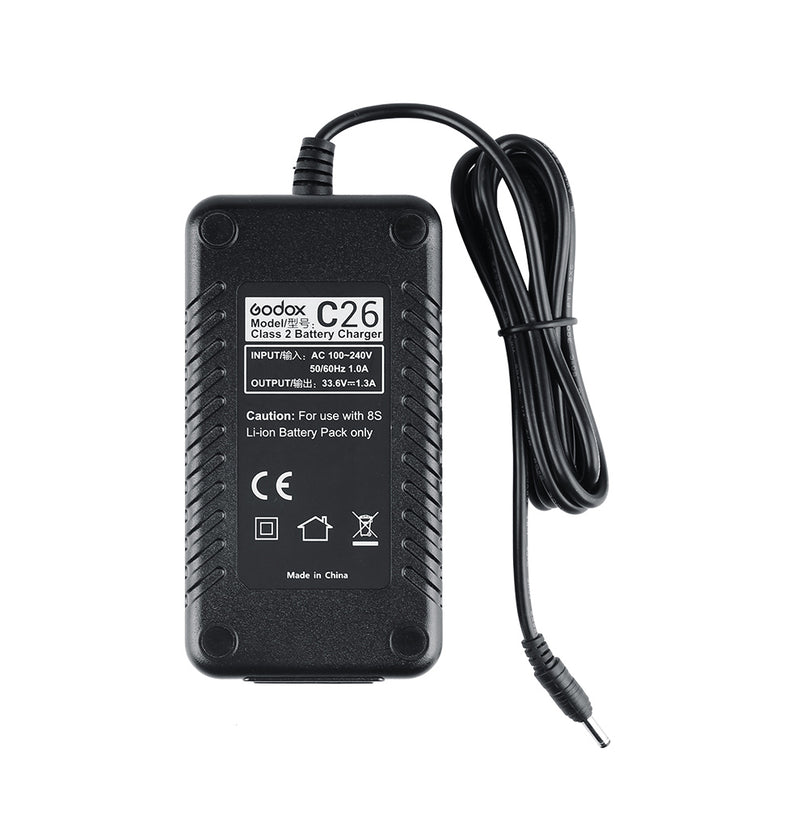 Godox C26 Battery Charger Compatible with WB26 Li-Ion Battery Pack for AD600Pro Flash