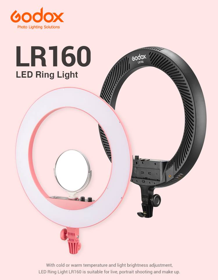Godox LR160 Ring Light for AD400 Protrait Youtube live streaming