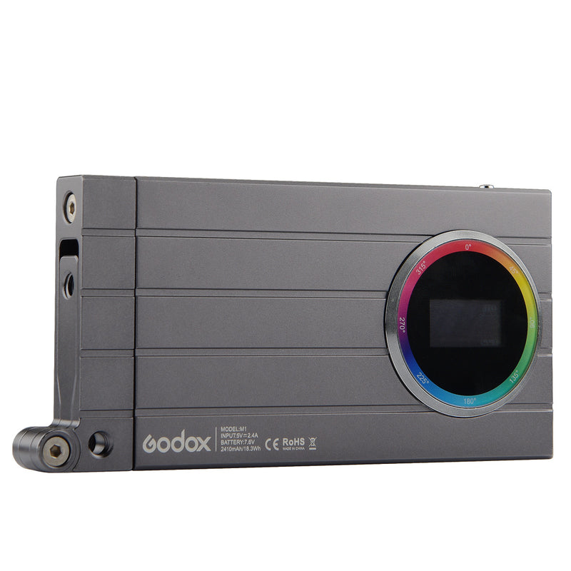 Godox M1 RGB Mini Creative Video Light Built-in Lithium Battery Articulating Bracket Music Mode