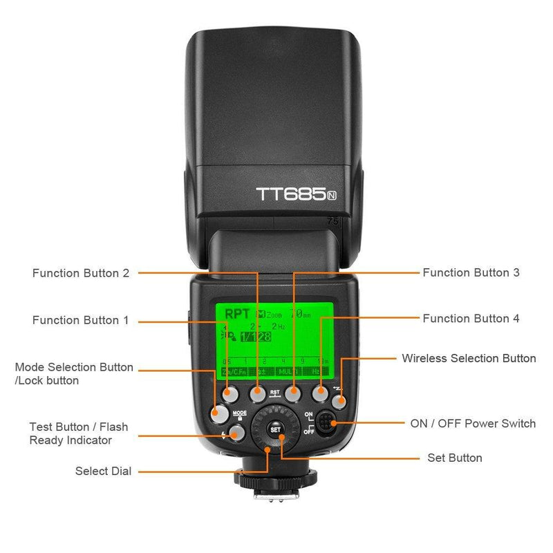 Godox Thinklite TTL TT685N Camera Flash Speedlite For Nikon - FOMITO.SHOP