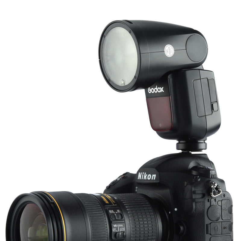 In stock!Godox V1 Nikon TTL On-Camera Round Flash Speedlight for Nikon